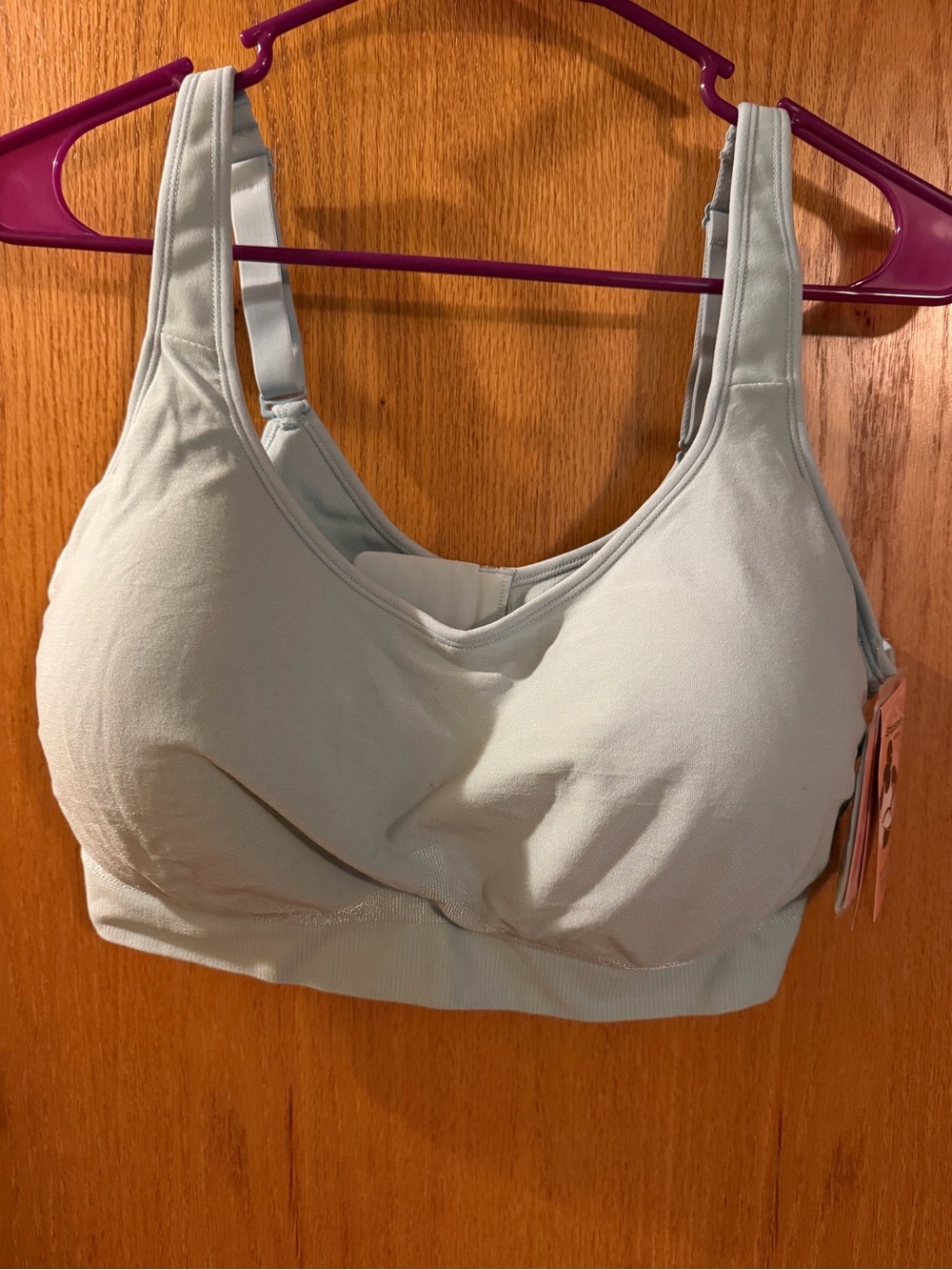 Shapermint ComfortSoft Light Gray Wireless Sports Bra